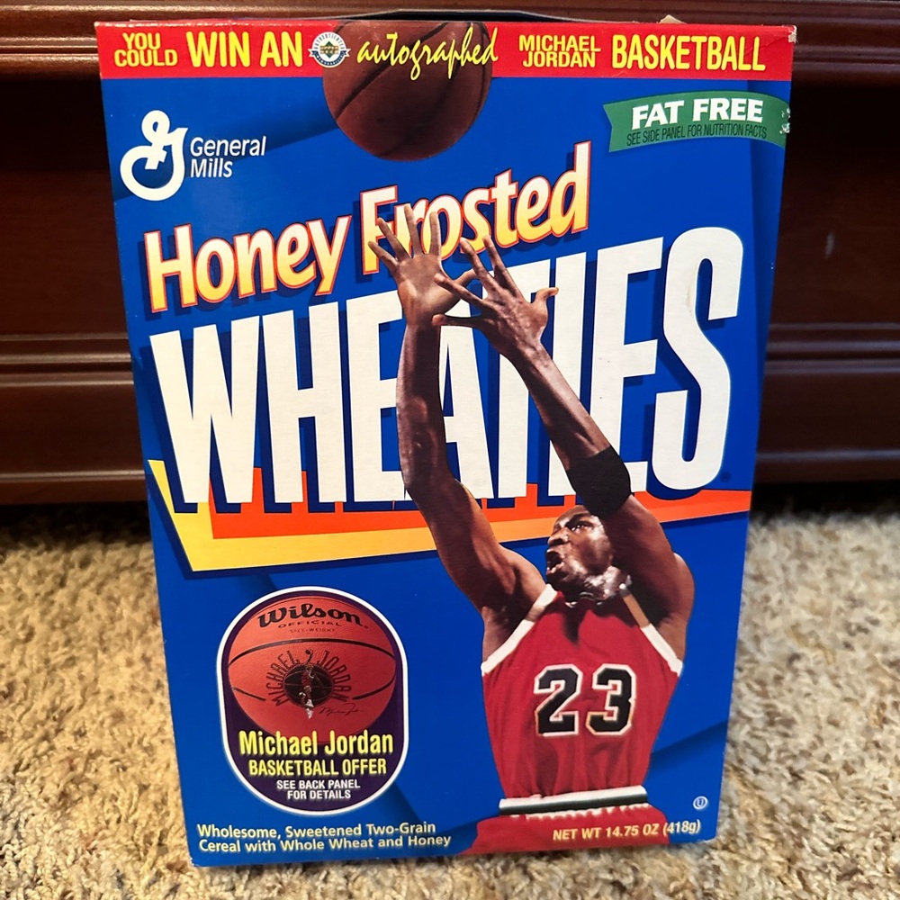 MICHAEL JORDAN 1997 Honey Frosted Wheaties Cereal Box 15oz Chicago Bulls NEW